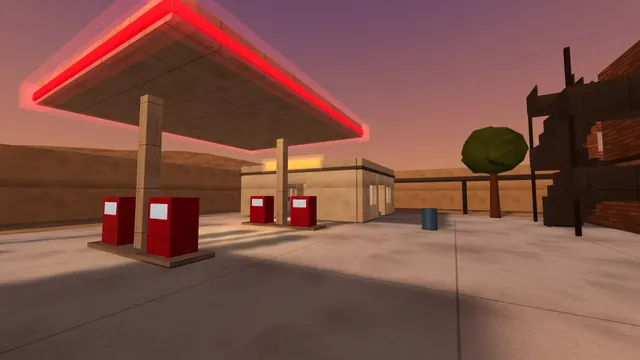Roadside: Motel and filling station